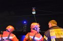 Einsatz BF Hoehenretter Koelner Seilbahn Hoehe Zoobruecke P2396